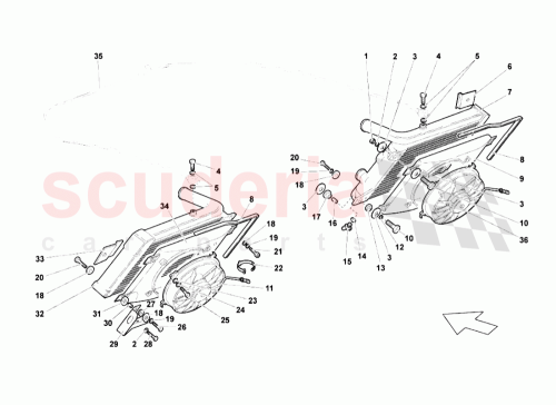 Part Diagram for Lamborghini N154045