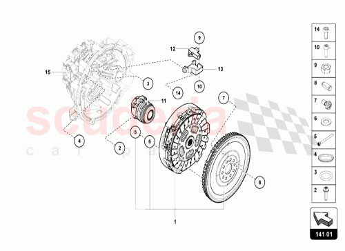 Part Diagram for Lamborghini 0CE141671A