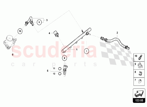 Part Diagram for Lamborghini 06A906149B