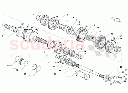 Part Diagram for Lamborghini 086311235C