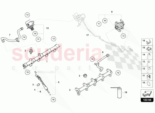 Part Diagram for Lamborghini N10458202