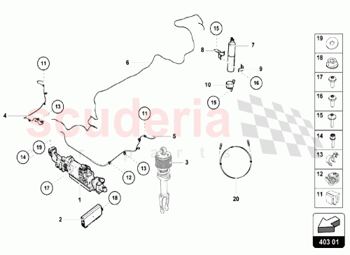 Part Diagram for Lamborghini 5M0971838A
