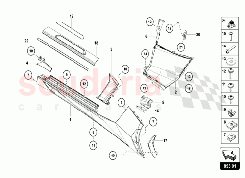 Part Diagram for Lamborghini 470853384A