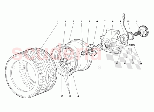 Part Diagram for Lamborghini 0052004013