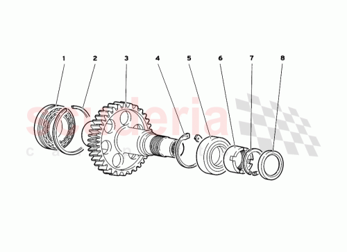 Part Diagram for Lamborghini 00241322012