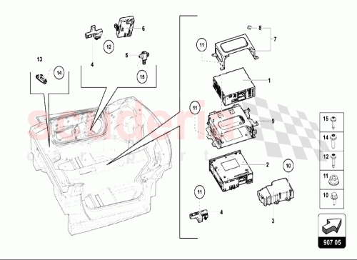 Part Diagram for Lamborghini 470959655B