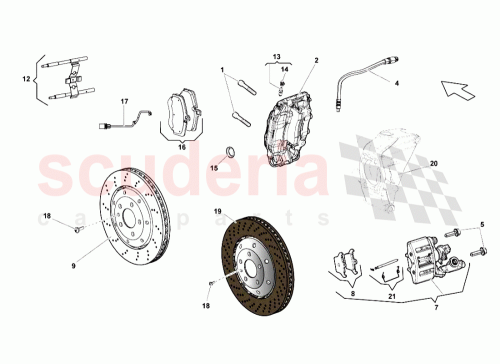 Part Diagram for Lamborghini 400615405AK