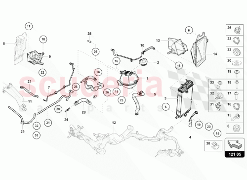 Part Diagram for Lamborghini 7L6121099