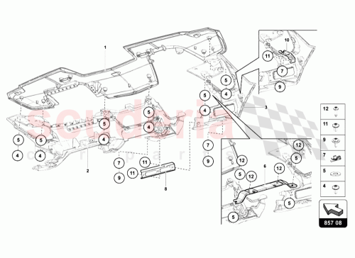 Part Diagram for Lamborghini 470857895A