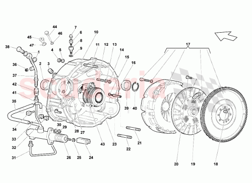 Part Diagram for Lamborghini 413721461B