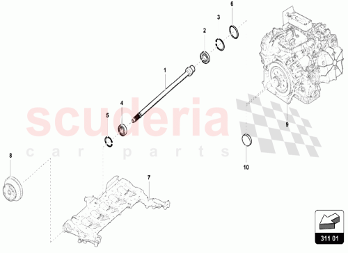 Part Diagram for Lamborghini 086311430A