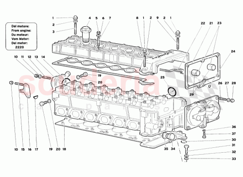 Part Diagram for Lamborghini 0011006398