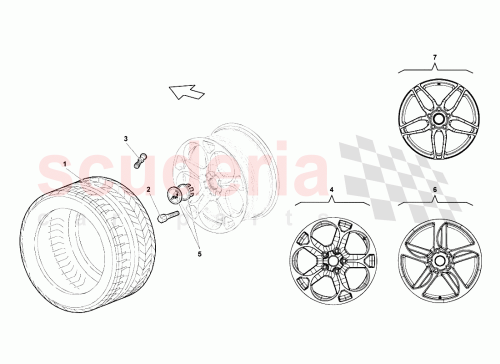 Part Diagram for Lamborghini 410601017T
