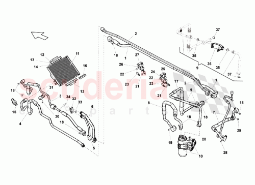 Part Diagram for Lamborghini 400260197C