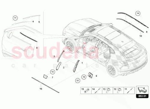 Part Diagram for Lamborghini 4ML837151A