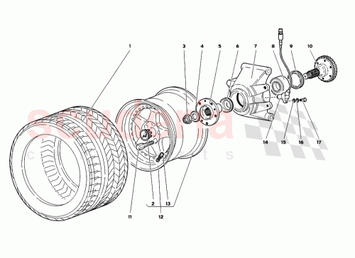 Part Diagram for Lamborghini 0052004458