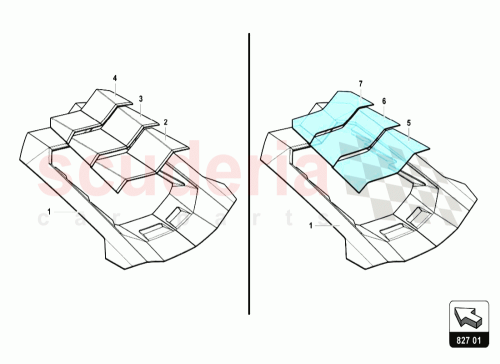 Part Diagram for Lamborghini 476827631D