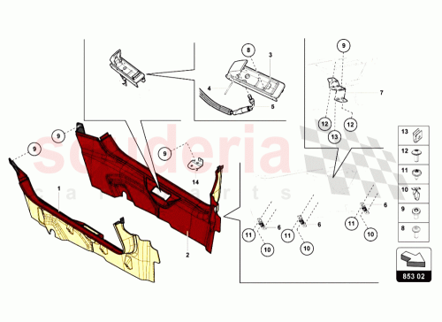 Part Diagram for Lamborghini 470853800A
