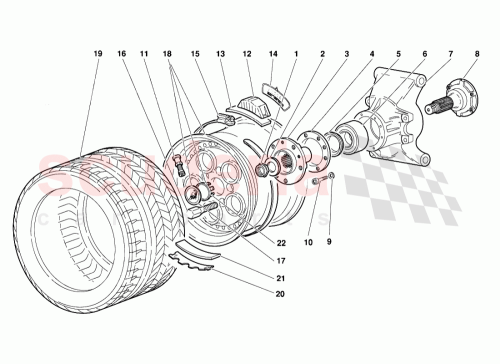 Part Diagram for Lamborghini 005232148