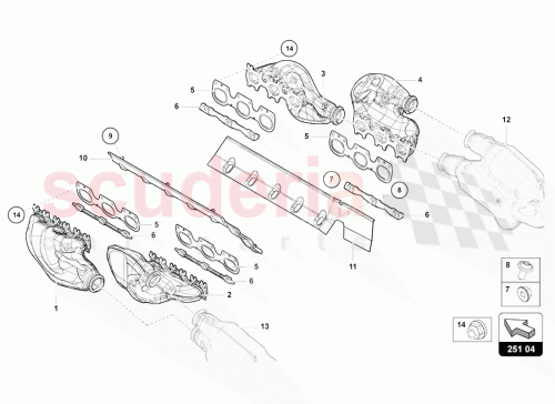 Part Diagram for Lamborghini 07M253033K