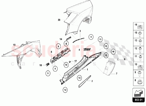 Part Diagram for Lamborghini N10661002