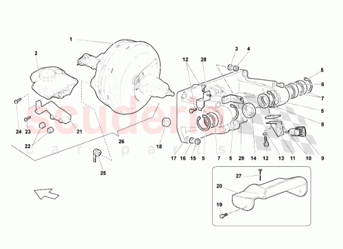 Part Diagram for Lamborghini 4A0611817A