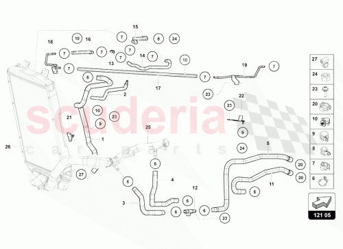 Part Diagram for Lamborghini 470121096E