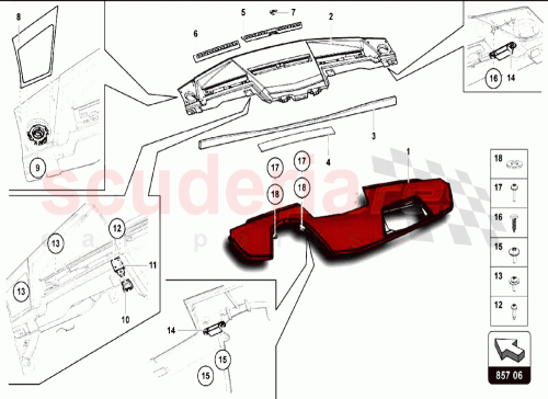 Part Diagram for Lamborghini 471857041D