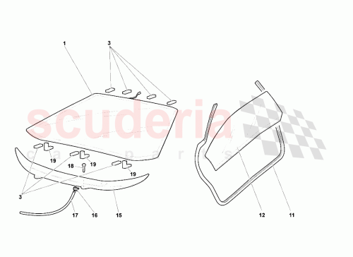 Part Diagram for Lamborghini 417845202A