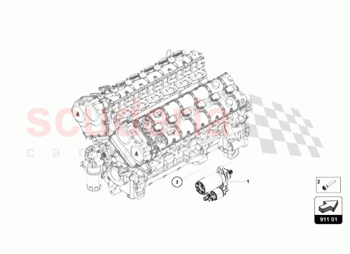 Part Diagram for Lamborghini 07M911024A