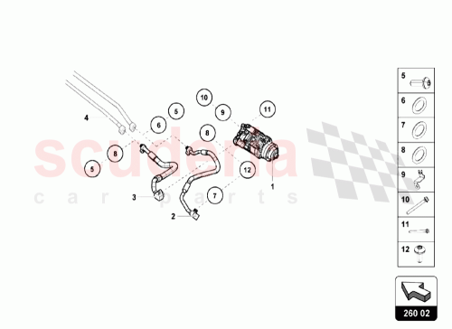 Part Diagram for Lamborghini 4E0260749B