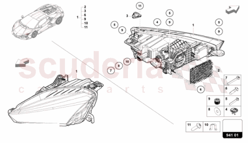 Part Diagram for Lamborghini 4K0941592BR