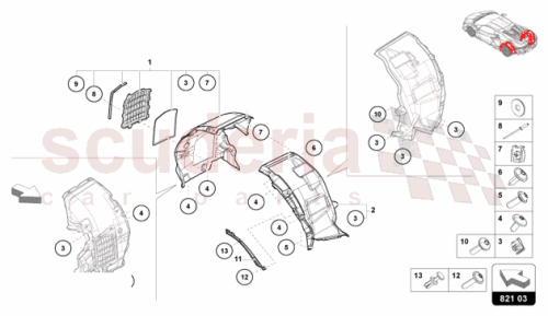 Part Diagram for Lamborghini 47B810985A