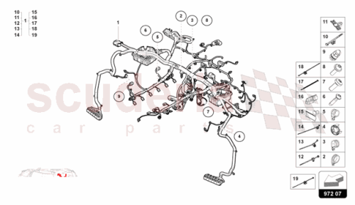 Part Diagram for Lamborghini 3B0971848F
