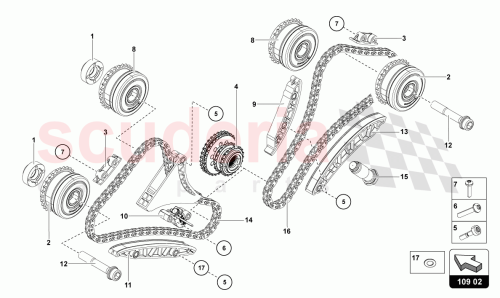 Part Diagram for Lamborghini 07M109465C