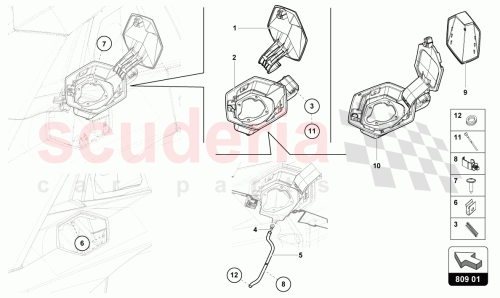 Part Diagram for Lamborghini 470809905C