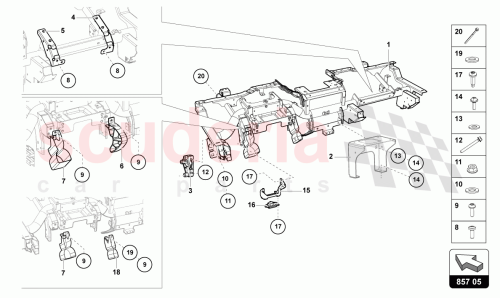 Part Diagram for Lamborghini 472857025D