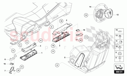 Part Diagram for Lamborghini 472858514C