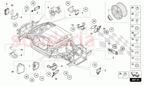 Part Diagram for Lamborghini 8K0907410C