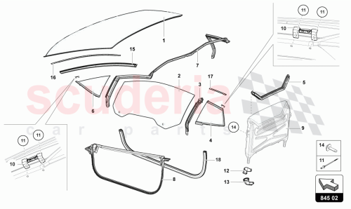Part Diagram for Lamborghini 475845300C