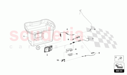 Part Diagram for Lamborghini 475880701D