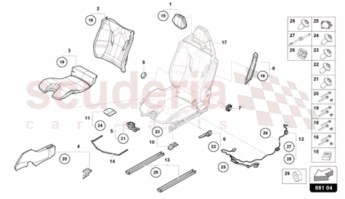 Part Diagram for Lamborghini 47B898055E