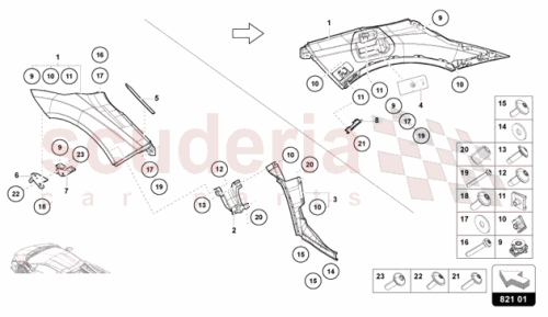Part Diagram for Lamborghini 47B831438
