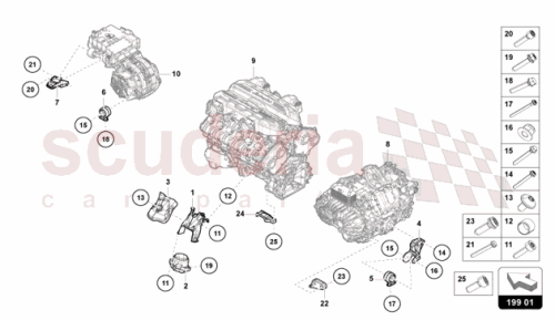 Part Diagram for Lamborghini 47B599438F