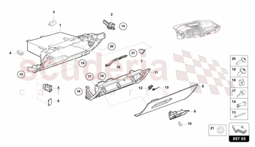 Part Diagram for Lamborghini 47A857131