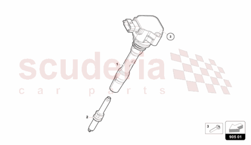 Part Diagram for Lamborghini 47B905619