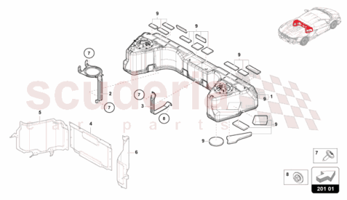 Part Diagram for Lamborghini 47B201021