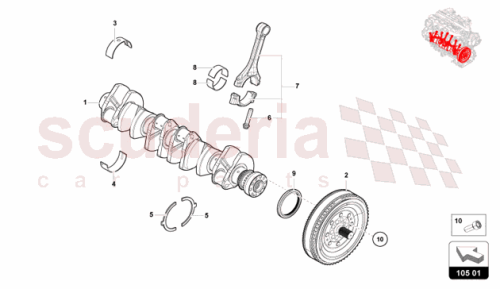 Part Diagram for Lamborghini 07M105707AN