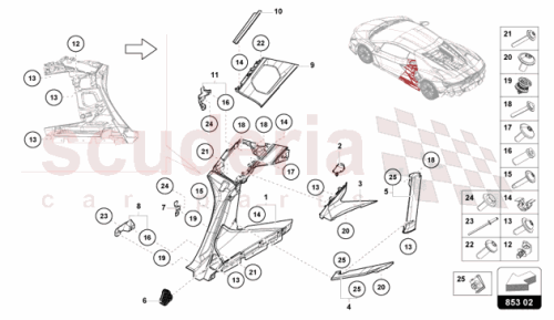Part Diagram for Lamborghini 47B810066A