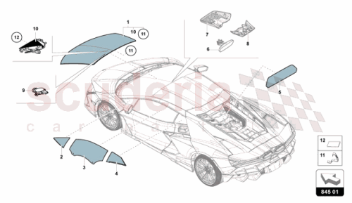 Part Diagram for Lamborghini 47B8453000P0